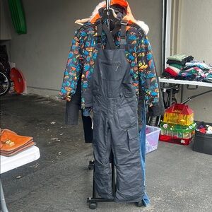 Volcom Black Kids Snow Bib Overalls